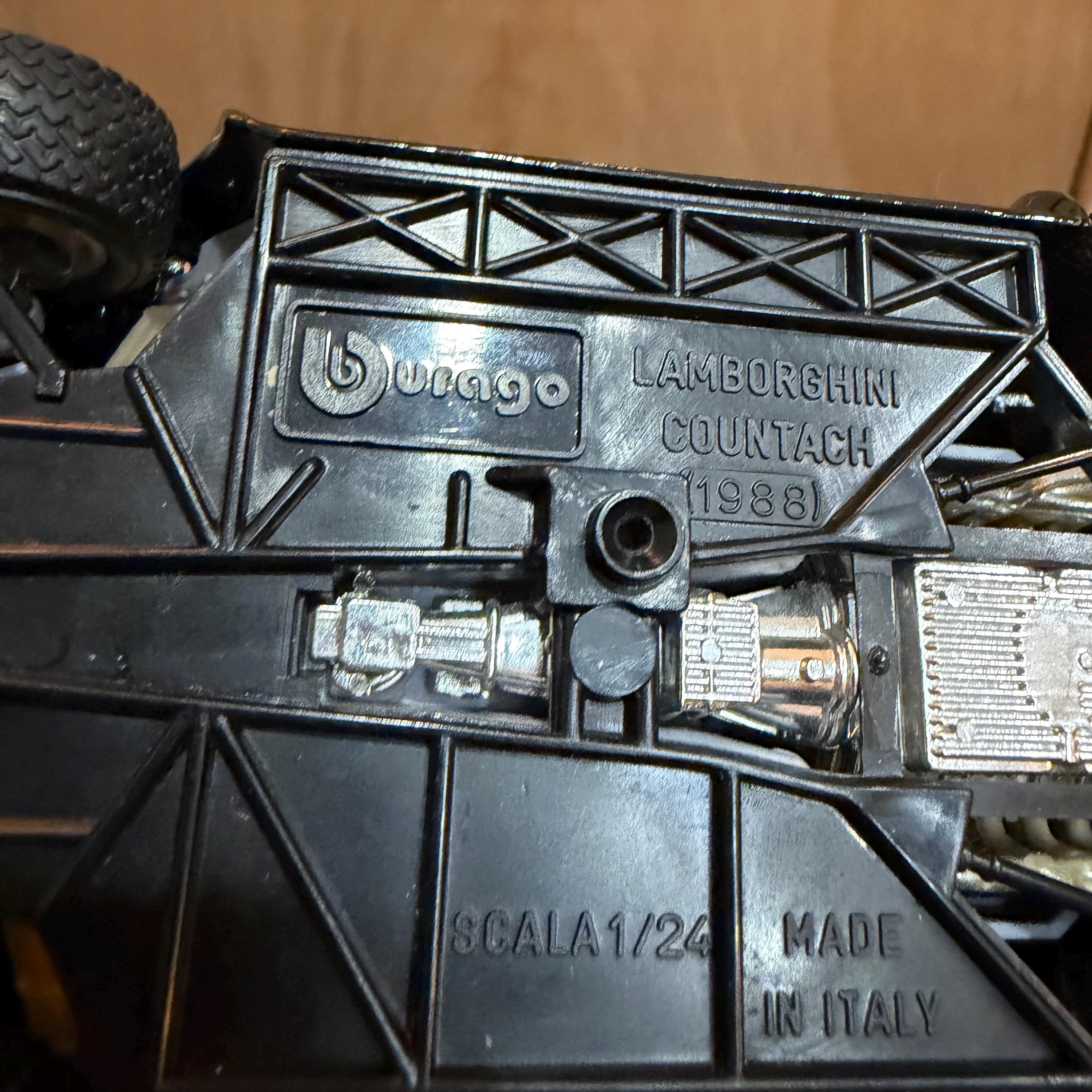 1988 Lamborghini Countach (black) | 1:24 Bburago Diecast Car - Etsy