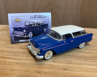 Chevrolet Bel Air 1955 ERTL 1/18 - Miniature Collection Vert Métal