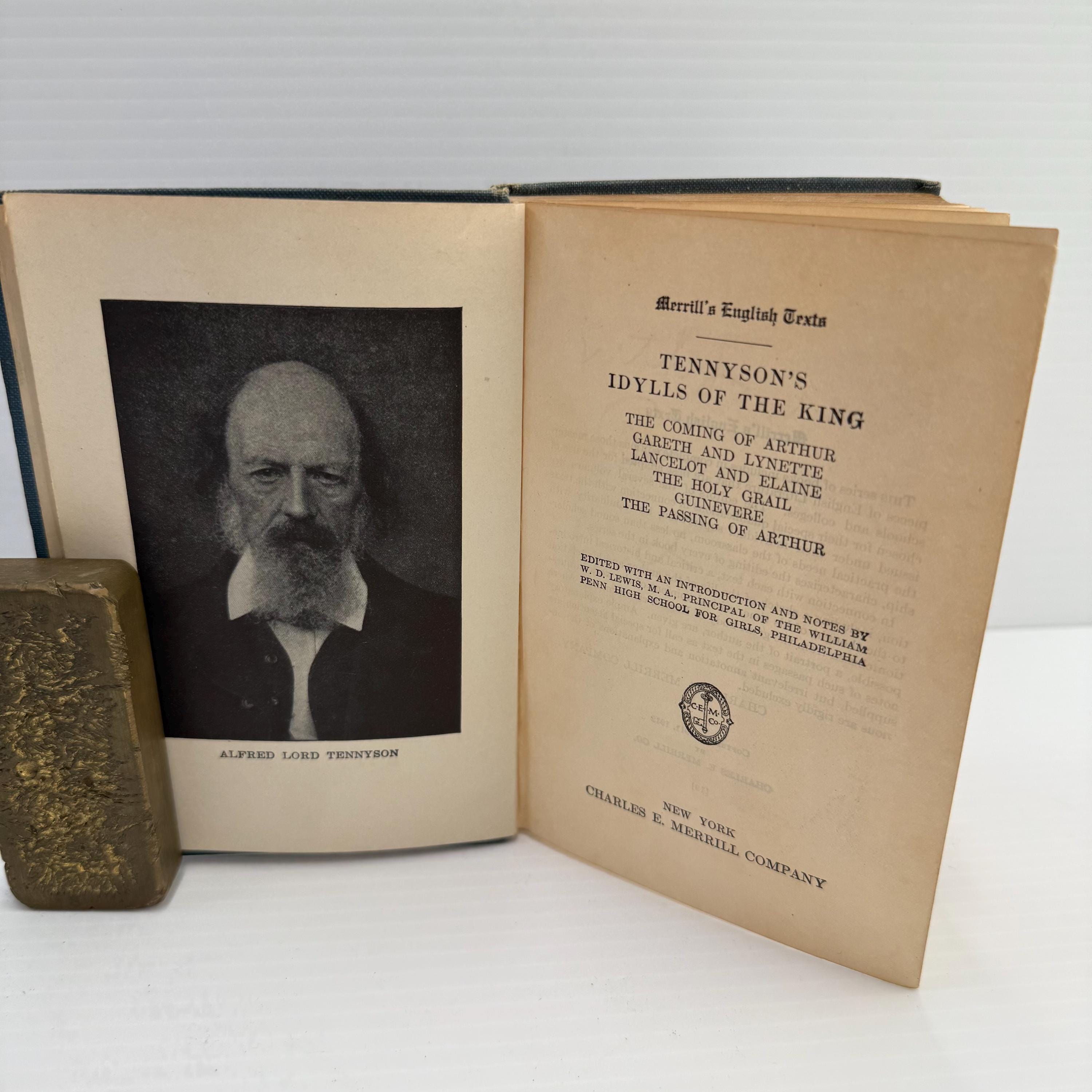 王の牧歌 - A. テニスン - 1912年ヴィンテージ本 - Etsy 日本