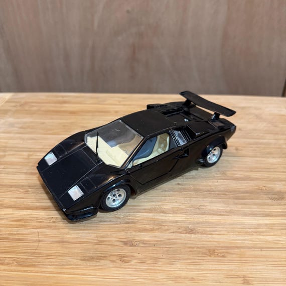 1988 Lamborghini Countach (black) | 1:24 Bburago Diecast Car - Etsy