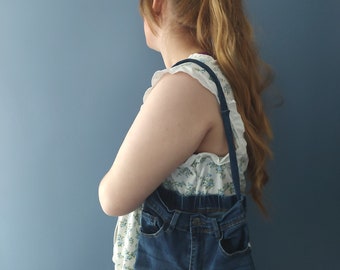 Bolso/bolso de hombro hecho a mano reconstruido de Blue Denim