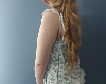 Bolsa/bolso para teléfono cruzado de mezclilla