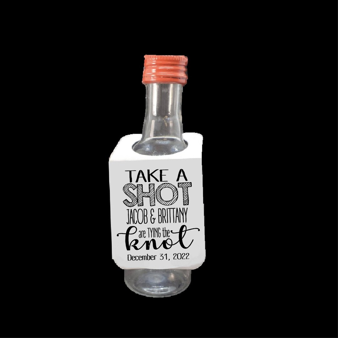 Take a shot we are tying the knot or tied rectangle tags 1 5 x 3 with