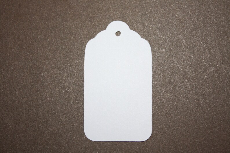 White Cardstock Tags 100 LARGE white card stock price tags Etsy