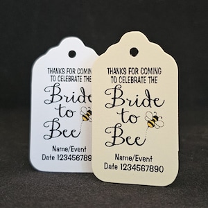 Thanks for Coming to Celebrate The Bride To BEE bridal shower tag (my Medium, Large or Small tag) Choose Your Size