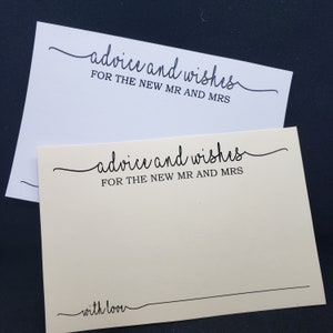 Conseils et souhaits pour les nouveaux M. et Mme (ma carte RECTAGLE) 10 x 15 cm non personnalisé