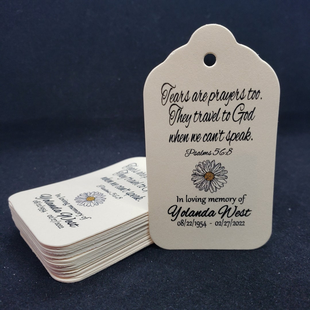 In Memory Small Tags In Loving Memory (my MEDIUM Tag) 1 3/8