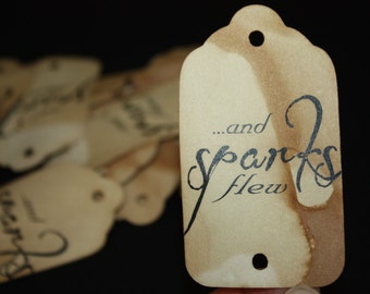 And Sparks Flew 100 Sparkler Farewell Tags