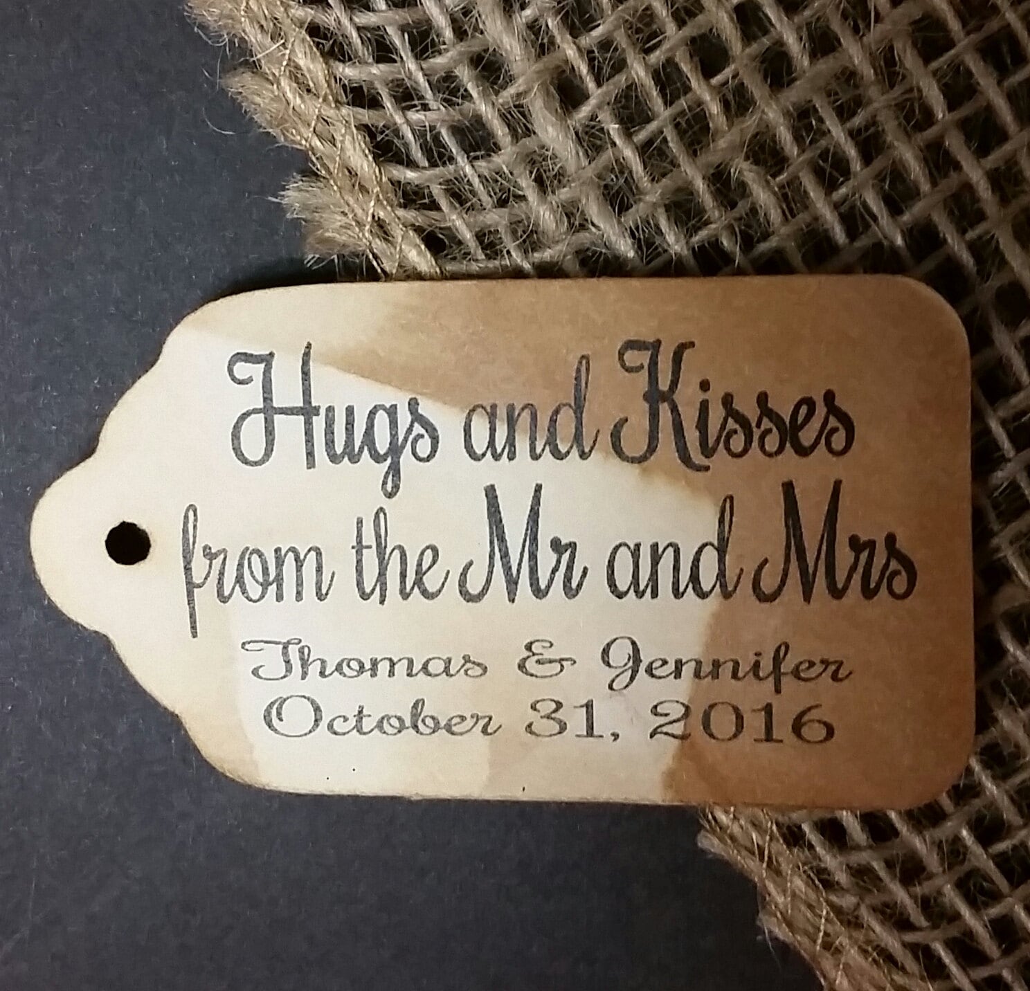 Hugs and Kisses From the Mr and Mrs Script Personalized - Etsy
