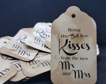 Ring the Bell for kisses from the new MR and MRS (my Small, Medium, Large tag) Choose your size NonPersonalized