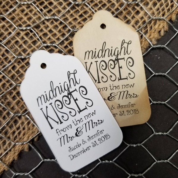 Midnight Kisses from new the Mr and Mrs Favor (my SMALL tag) 1 1/8" x 2"