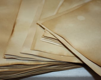 Tea Stained Light Weight Copy Paper and 110wt Index CardStock 8 1/2 x 11 you can cut to 8 x 10 sheet paper card stock