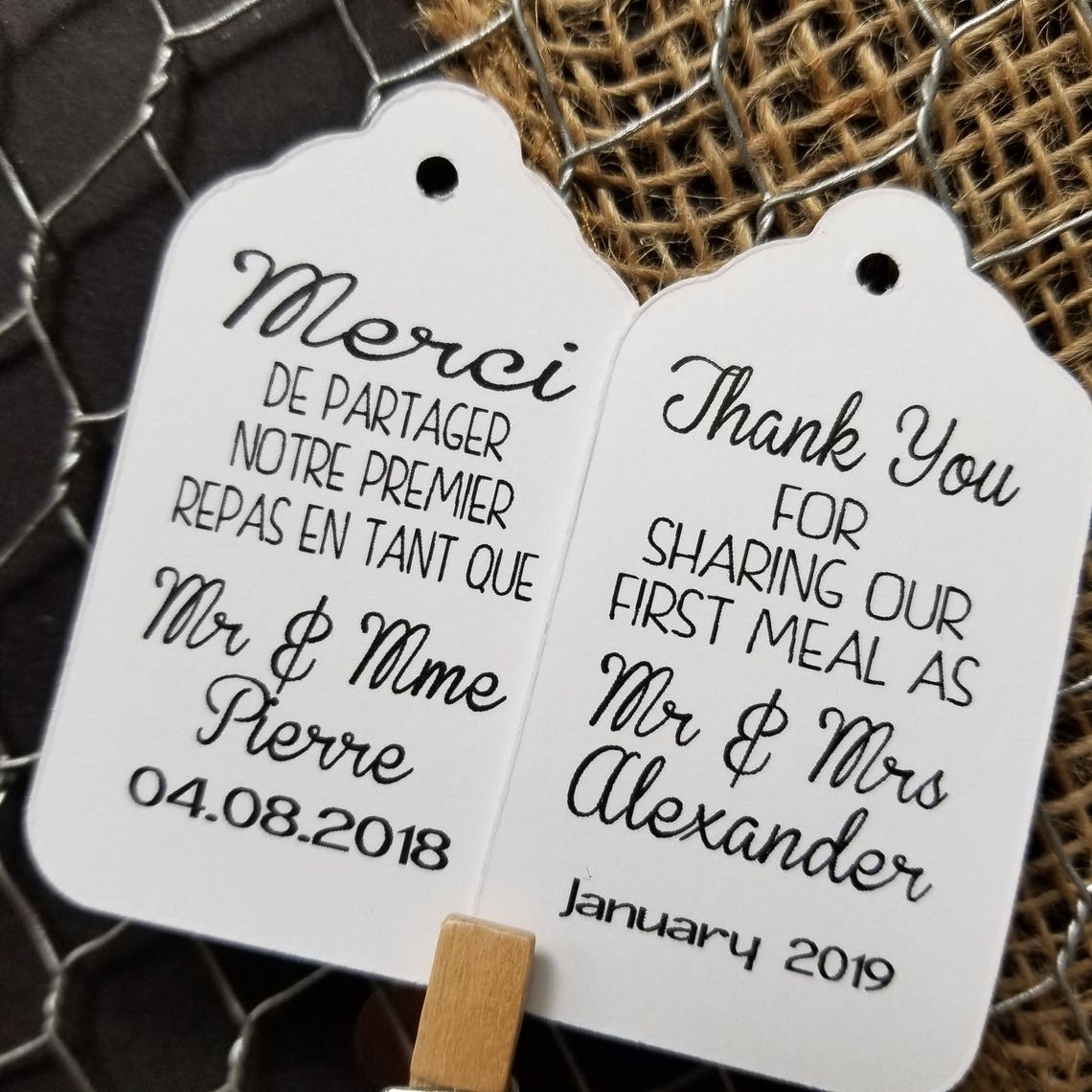 Merci De Partager Notre Premier Repas En Tant Que Thank You Etsy