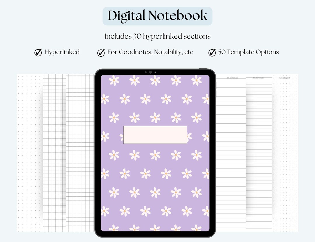 Noteability Notebook Digital Notebook, Goodnotes Notebook, Notability Notebook, Student ...