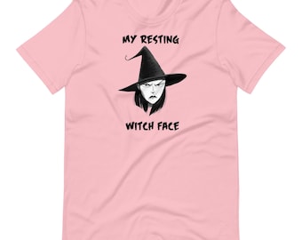 Resting Witch Face Halloween Shirt, Halloween Shirt, Funny Witch Shirt, Offensive Shirt, Funny Halloween Gift, Gift for Her, Offensive Gift
