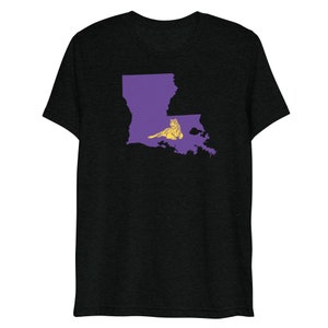LSU Tigers Shirt, Tailgating Tee, Football Shirt, Louisiana Shirt, College Football Shirt, Baton Rouge, Louisiana Silhouette Shirt