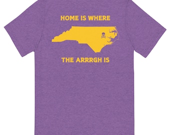 Tri-Blend ECU Pirates-shirt, bumperklevend T-shirt, shirt North Carolina, shirt College Football, shirt Greenville, silhouet North Carolina, silhouet