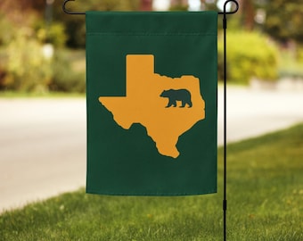 Baylor Bears Garden Flag, Baylor University, Bears, Waco Garden Flag, Tailgating Flag, Texas Shirt, Waco, Texas Outline