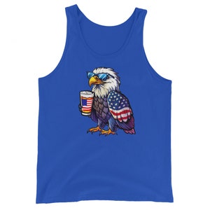 Bald Eagle Beer Tank Top, America Tank Top, Patriotic Tank Top, USA Tank Top, Funny Patriotic Tank Top, Bald Eagle, America, 4th of July