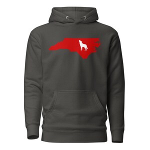 NC State Wolfpack Hoodie, Tailgating Hoodie, North Carolina Hoodie, College Football Hoodie, Raleigh, North Carolina Silhouette Sweatshirt