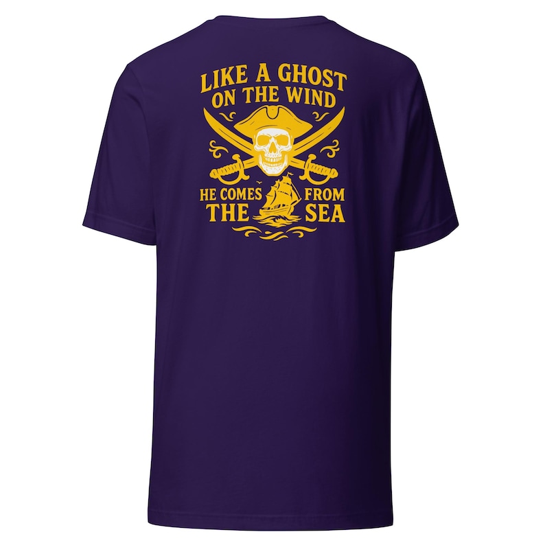 Ghost On The Wind Pirate Shirt, North Carolina, Greenville NC, ECU Pirates, East Carolina, Blackbeard