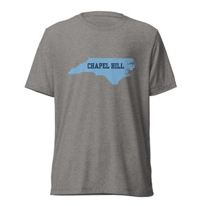 North Carolina Chapel Hill Tee, UNC Tar Heels, Tar Heels, College Shirt, North Carolina Silhouette Shirt, Home State Shirts, Old North Tee