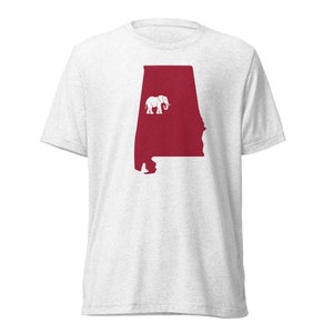 Alabama Crimson Tide Shirt, Tailgating Tee, Football Shirt, Alabama Shirt, Roll Tide, Tuscaloosa, Alabama Silhouette Shirt