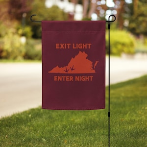 Blacksburg Hokie Virginia Tech Garden Flag, Virginia Tech Hokies, College Flag, Enter Sandman, Metallica