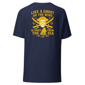 Ghost On The Wind Pirate Shirt, North Carolina, Greenville NC, ECU Pirates, East Carolina, Blackbeard