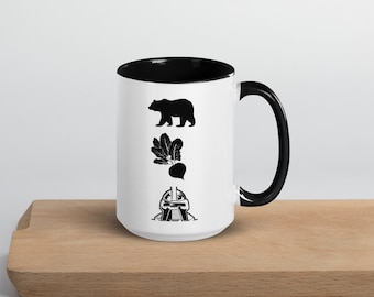 Bears Beets Battlestar Galactica Mug, The Office Mug, Dwight Schrute Mug, Funny Gift for Office Fans, The Office, Funny TV Mug, IYKYK Mug