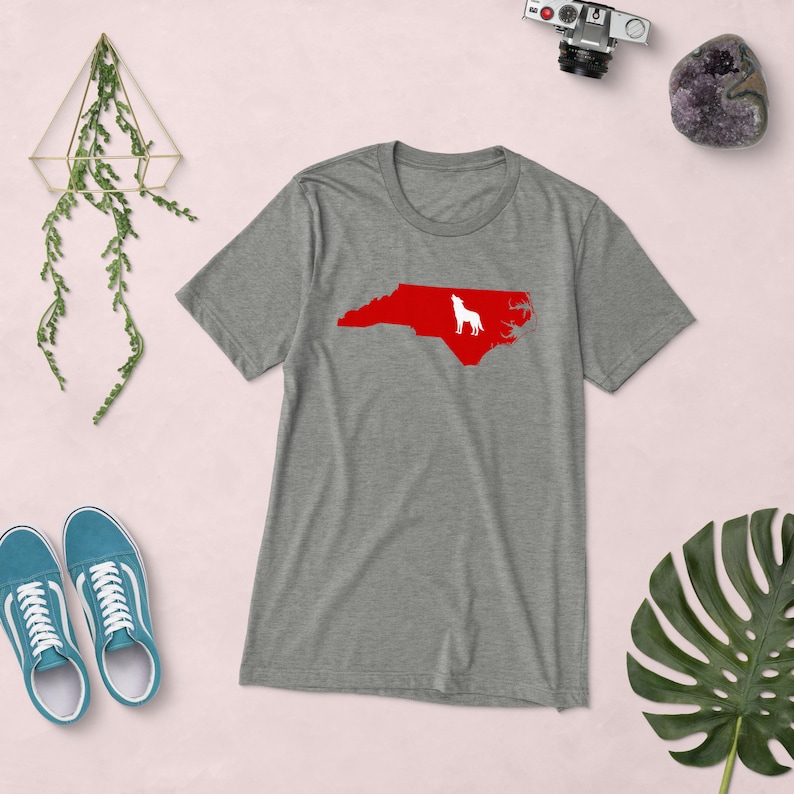 NC State Wolfpack Shirt, Tailgating Tee, North Carolina Shirt, College Football Shirt, Raleigh, North Carolina Silhouette Shirt