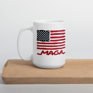 Tazza da caffè MAGA, Grande regalo Maga per patriota, Regalo di compleanno Trump, Rendi l&#39;America ancora più grande Tazza da caffè per uomini, Tazza Trump, Tazza da caffè Maga