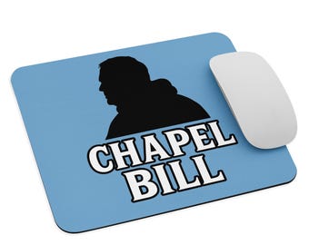 Chapel Bill Mousepad, UNC, Chapel Hill, North Carolina, Tar Heels Football, NC, College Football Mouse Pad, Bill Belichick