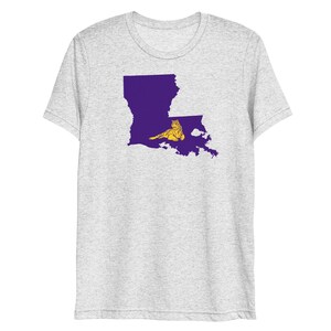 LSU Tigers Shirt, Tailgating Tee, Football Shirt, Louisiana Shirt, College Football Shirt, Baton Rouge, Louisiana Silhouette Shirt