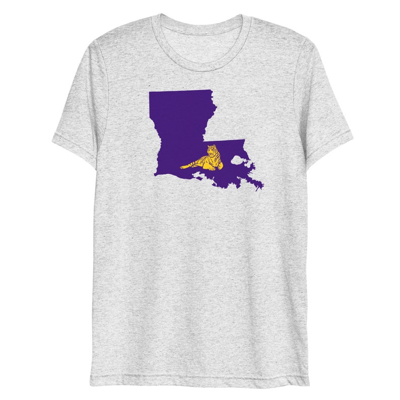 LSU Tigers Shirt, Tailgating Tee, Football Shirt, Louisiana Shirt, College Football Shirt, Baton Rouge, Louisiana Silhouette Shirt