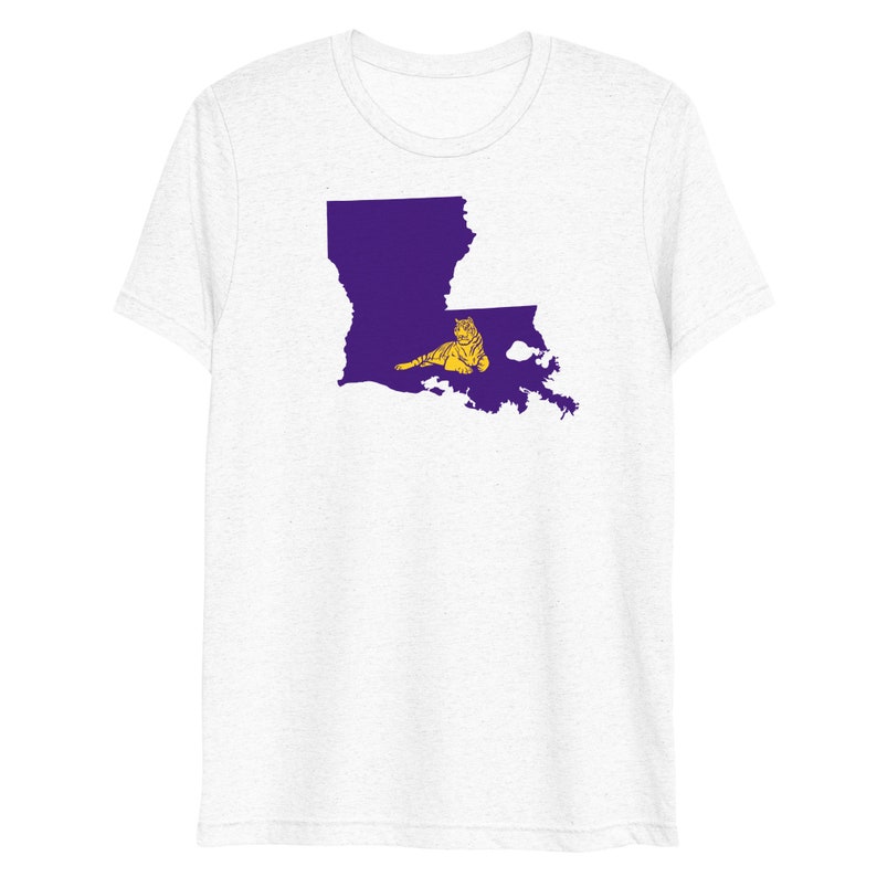 LSU Tigers Shirt, Tailgating Tee, Football Shirt, Louisiana Shirt, College Football Shirt, Baton Rouge, Louisiana Silhouette Shirt