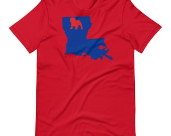 Camisa Louisiana Tech Bulldogs, Louisiana Tech University, Bulldogs, Camisa Ruston, Camiseta Tailgating, Camisa Louisiana, Ruston, Contorno Louisiana