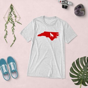 NC State Wolfpack Shirt, Tailgating Tee, North Carolina Shirt, College Football Shirt, Raleigh, North Carolina Silhouette Shirt