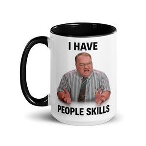 Office Space People Skills Mug, The Bobs Coffee Mug, Funny Office Mug, Movie Quote Mug, Initech Work Mug, Coworker Gift