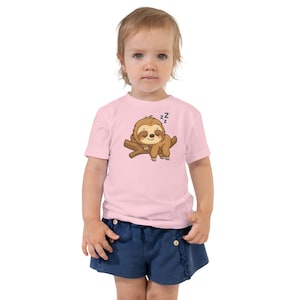 Unisex Toddler Sloth Shirt, Sloth Shirt for Toddlers, Cute Animal Shirt, Shirt for Toddler, Sloth Shirt, Sloth Baby, Adorable Toddler Shirt