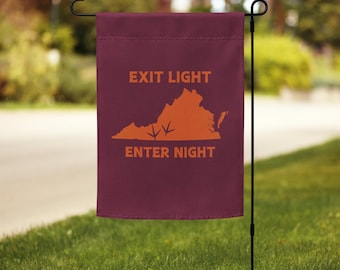 Blacksburg Hokie Virginia Tech Garden Flag, Virginia Tech Hokies, College Flag, Enter Sandman, Metallica