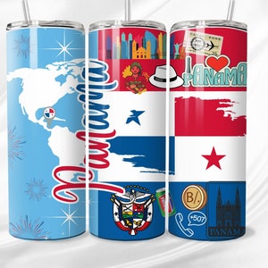Panama Flag Digital Design, Tumbler Wraps, Mouse Pad Designs, T-Shirt Graphics Panamanian Pride Printables