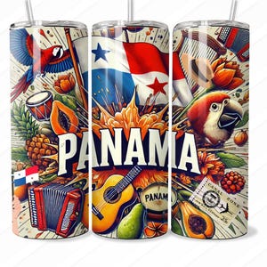 Panama Flag Digital Design, Tumbler Wraps, Mouse Pad Designs, T-Shirt Graphics Panamanian Pride Printables