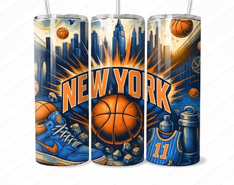 NY basketball Digital Design for Tumbler Wraps, Stickers, Mugs, T-Shirts Instant download