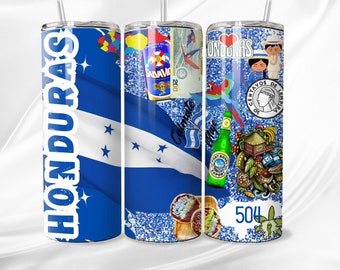 ホンジュラス国旗デジタルダウンロード | タンブラーラップ、マウスパッド、マグカップ、Tシャツ | オンデマンド印刷デザイン