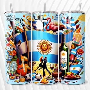 Argentinien Flagge Digitales Design für Tumbler Wraps, Aufkleber, Tassen, T-Shirts | argentinische Pride Kunst | Sofort Download