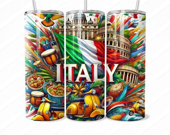 Italien Flagge Digitales Design – Italienische Pride Tumbler Wraps, Mauspads & T-Shirts