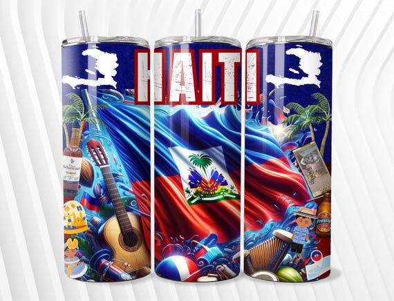 Haiti Digital Design for Tumbler Wraps, Stickers, Mugs, T-Shirts | Haitian Pride Art | Instant Download