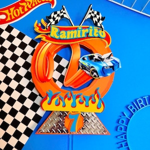 hot wheels cake topper