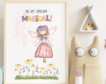 Fairy Kids room decor wall art print childrens wall art gift kids art affirmation kids decor wall art nursery gift playroom art classroom